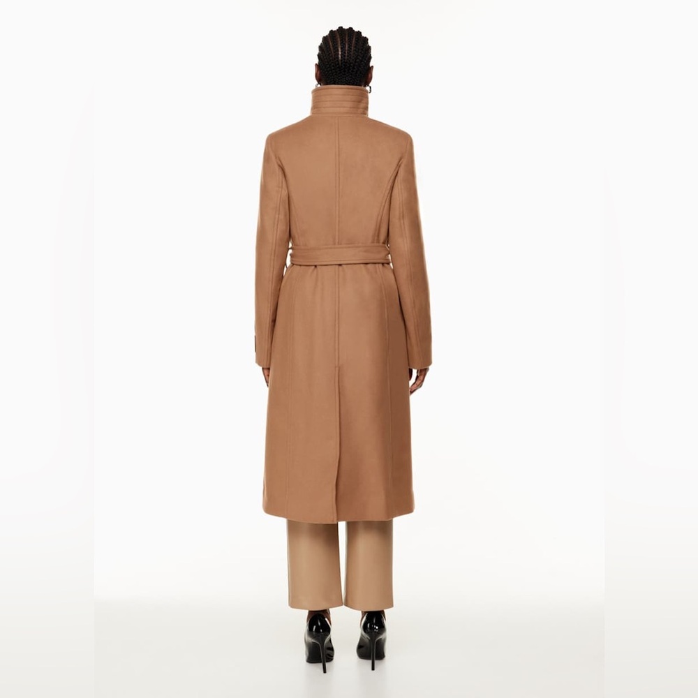 Aritzia Babaton Connor Long Wool Coat Camel | Belted | -20°C | S - Picture 10 of 12